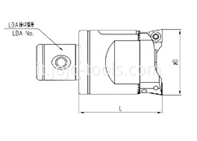 RBA32 Indexable Twin Bit Roughing Boring Head